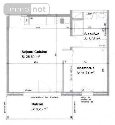 Appartement à louer à Angers dans le Maine-et-Loire (49100), ref : 49009-L111   
Hauts de Saint-Aubin