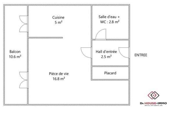 Appartement à vendre 1 pièce de 27 m²