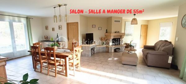 SAUVE (Gard) - VUE PANORAMIQUE - MAISON DE 124 m² - PISCINE AU SEL - POOL HOUSE DE 61 m² - TERRAIN D'ENVIRON 2800 m² - CAVE IMMENSE

EMPLACEMENT PRIVILÉGIÉ ! 

Sauve, village médiéval situé à 50 min de la Mer, 40 min de Nîmes dans le département du Gard en région Occitanie.

Située dans un environnement privilégié, au cœur d'un cadre naturel recherché avec vue sur les contreforts des Cévennes, cette charmante maison en R+1 construite en 2004 développe une surface habitable de 124 m², une annexe de 61 m² accolée à la piscine implantée sur une vaste parcelle d'environ 2936 m².
La maison se compose d'un espace de vie convivial et lumineux d'environ 55 m² qui se prolonge vers une agréable terrasse, d'une cuisine fonctionnelle toute équipée communiquant avec un 2eme terrasse offrant un espace accueillant supplémentaire.
L'ensemble nuit dispose de 3 belles chambres, d'une vaste salle de bains avec douche italienne et un toilette séparé.

Côté équipements, la maison est dotée de tout le confort moderne : fibre optique, vide sanitaire, buanderie / cellier, double vitrage, moustiquaires,  assainissement collectif, et chauffage individuel avec climatisation réversible par le sol pour un confort optimal en toute saison. 

À quelques minutes des commerces, des écoles et des transports en commun, cette maison offre un cadre de vie idéal pour les familles en quête de sérénité et de confort.

Pour plus d'informations ou pour organiser une visite, n'hésitez pas à me contacter.