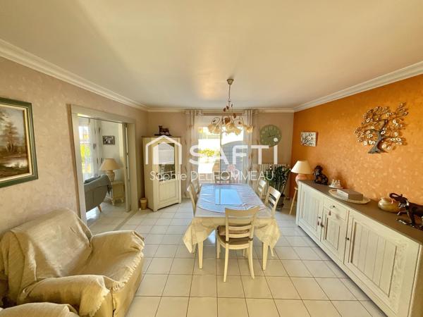 Maison plain pied 3 chambres, jardin, carport