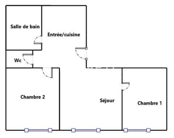 COLOMBES CENTRE - 3 PIECES ENTIEREMENT RENOVE