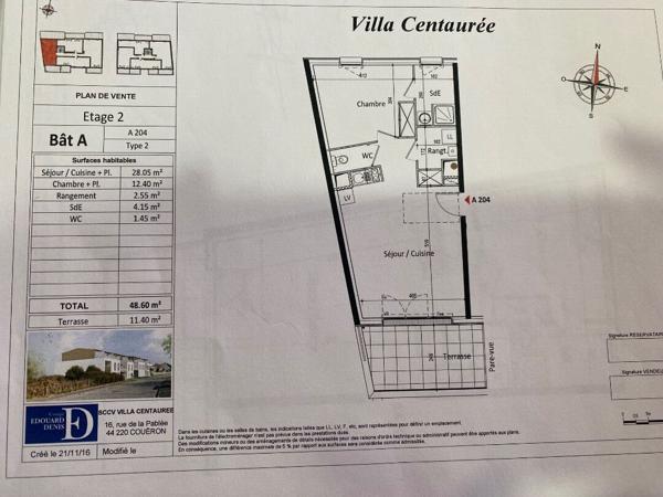 Location appartement Coueron : 610 € - AJP Immobilier Saint Herblain