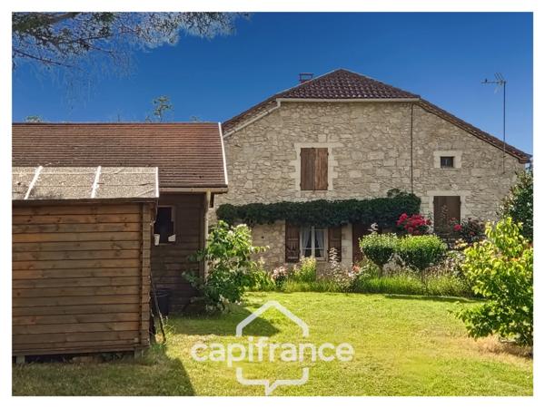 MAISON  EN PIERRE AVEC VUE PANORAMIQUE À PERVILLE (82400)
