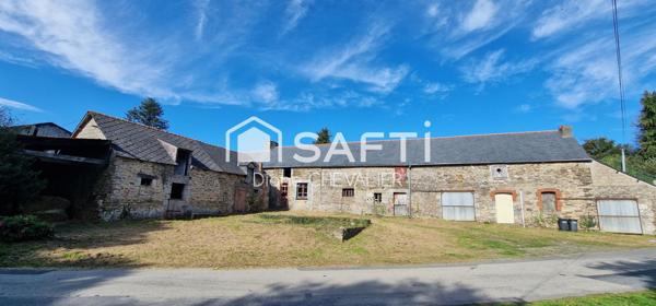 Corps de ferme à rénover sans vis à vis.