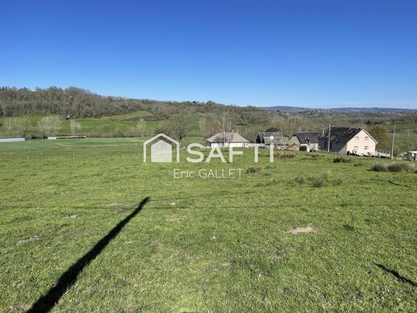 Terrain à bâtir avec environnement champêtre.