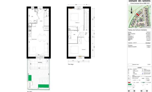 Maison (neuf) à vendre 3 pièces 61 m² Aulnat