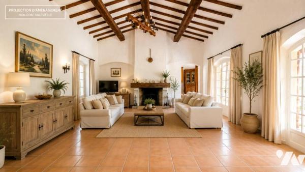 Le Muy – Villa provençale de plain-pied avec piscine et studio au Domaine Les Charles