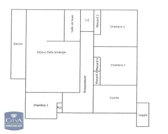 Appartement à louer 5 pièces 90.34m²