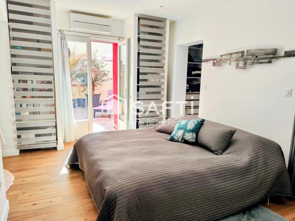 Appartement T2 type Loft dans résidence sécurisée avec piscine
