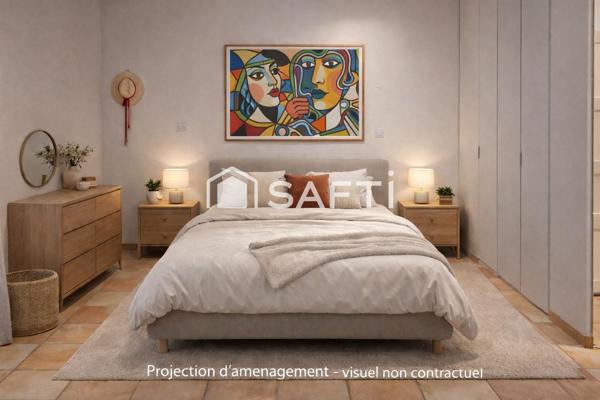 Proche de Béziers, 180m2 hab., cour, terrasse, belle rénovation