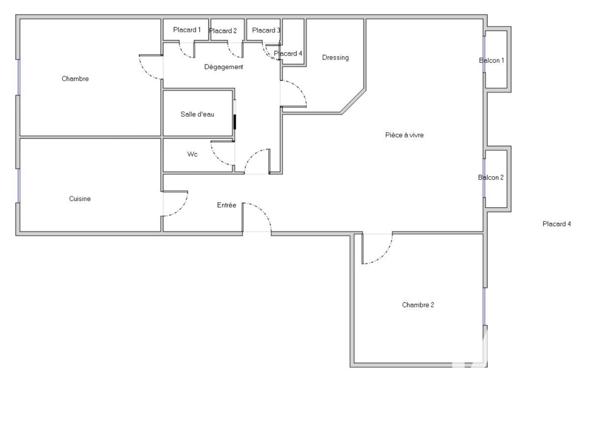 Appartement à vendre 3 pièces 76 m² Joué-lès-Tours