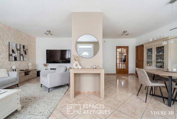 Maison familiale avec jardin et local commercial