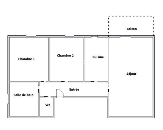 Appartement
         3 pièces
        - 64 m² 219 000 € *