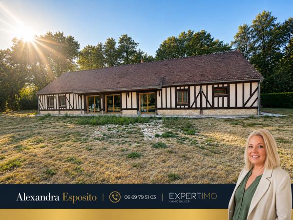 Superbe longère de 2006 avec terrain de 4000m2, 4 chambres et un bureau, pièce de vie de 50m2, dépendances et