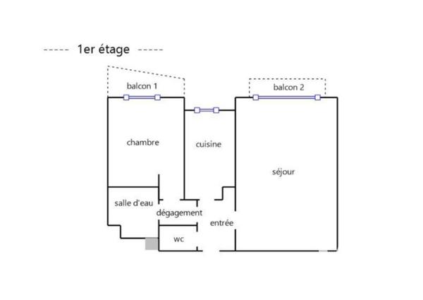 Appartement à vendre 2 pièces 46 m² Enghien-les-Bains