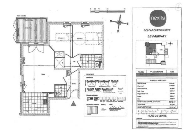 Appartement 3 pièces - 44470 Carquefou