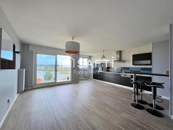Appartement lumineux 3 pièces – 71 m² – Vue vallée du Cher