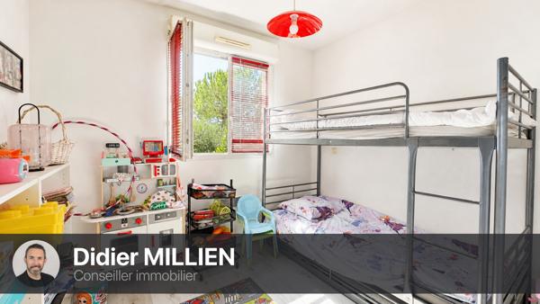 Montpellier Grand M, T3 rénové avec terrasse, parking et vue jardin