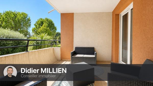 Montpellier Grand M, T3 rénové avec terrasse, parking et vue jardin