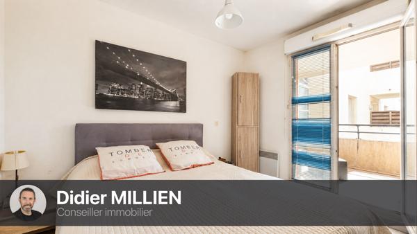 Montpellier Grand M, T3 rénové avec terrasse, parking et vue jardin