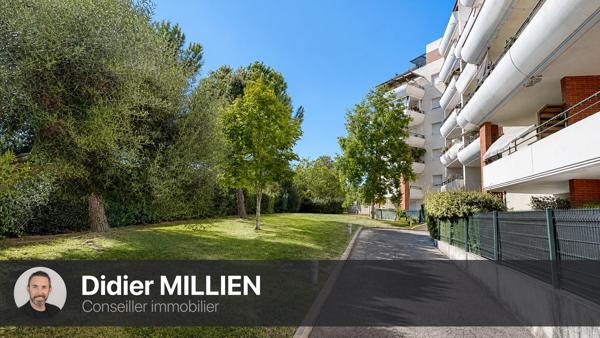 Montpellier Grand M, T3 rénové avec terrasse, parking et vue jardin