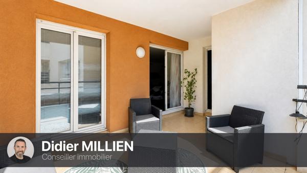 Montpellier Grand M, T3 rénové avec terrasse, parking et vue jardin