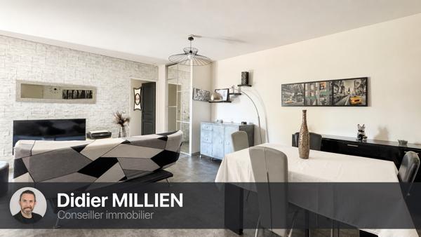 Montpellier Grand M, T3 rénové avec terrasse, parking et vue jardin