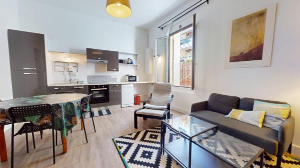 Montpellier (34000) Un cocon urbain au cœur de Montpellier – Quartier ClemenceauT2 de 37 M² avec patio