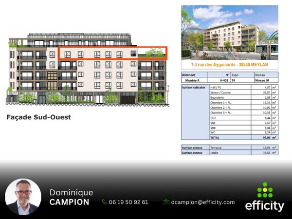 Appartement 4 pièces - 97 m²