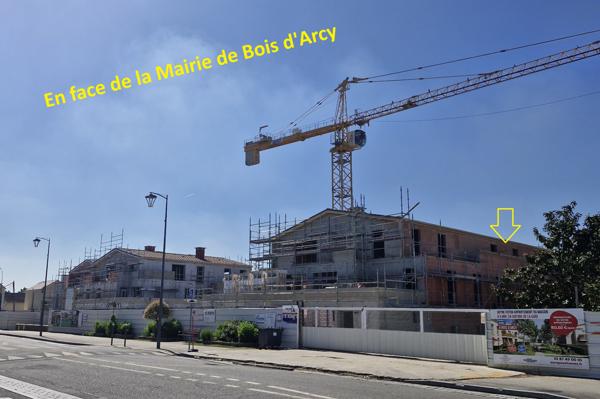 Grand studio neuf de 32,05 m² -  terrasse de 12,55 m²  - parking ssol - 78390 Bois-d'Arcy