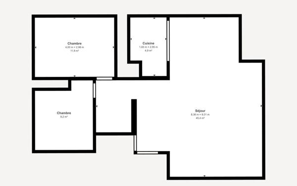 Appartement à vendre    3 pièces • 69,21 m2 Rodez