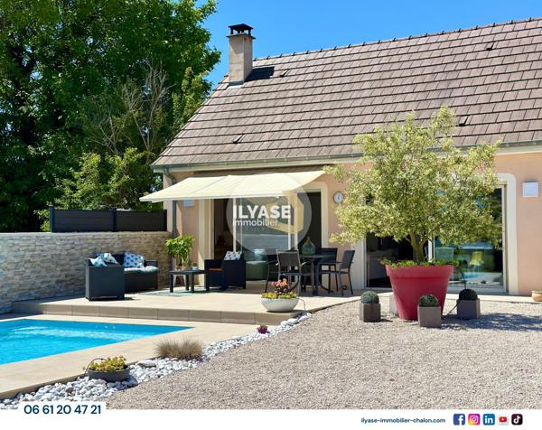 Chalon-sur-Saône (71100) MAISON 7 PIÈCES 145 M² | 4 CH | PISCINE | GARAGE