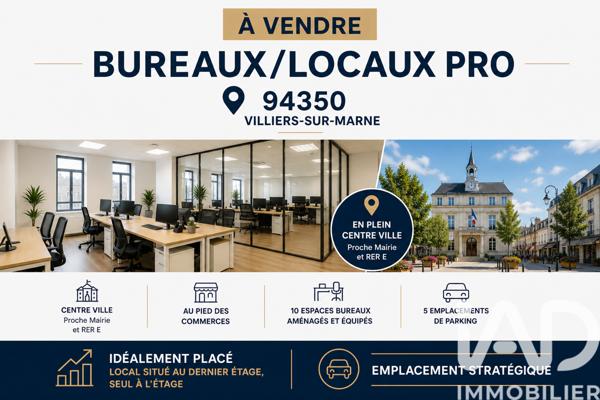 Murs commerciaux  à vendre 178,88 m² Villiers-sur-Marne