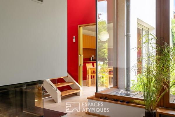 Maison d’architecte familiale en impasse privée – Nantes Longchamp