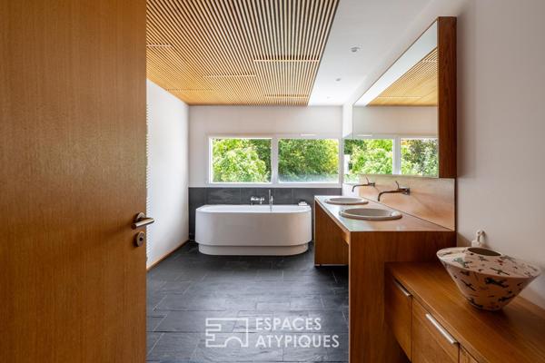 Maison d’architecte familiale en impasse privée – Nantes Longchamp