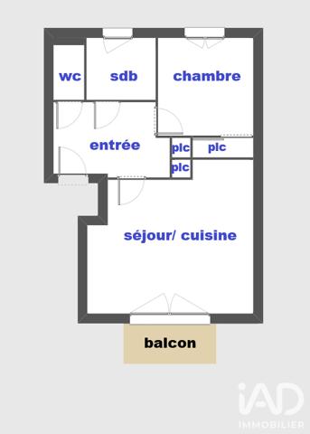 Appartement à vendre 2 pièces 41 m² Saint-Arnoult