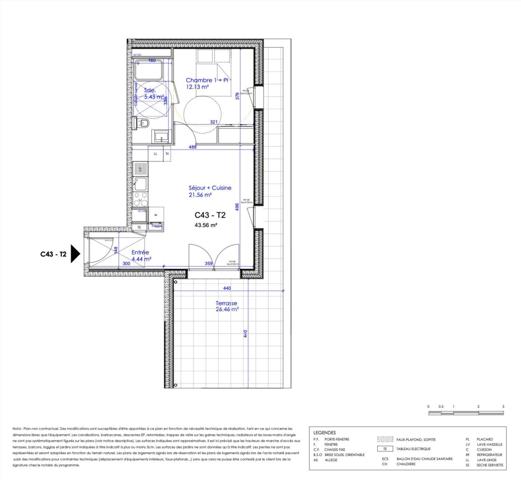 T2 en attique avec grande terrasse - Livraison T1 2026
