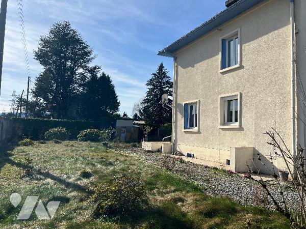 Maison de 82 m² habitables exposée SUD, avec jardin de 479 m², sous-sol de 40 m² et garage de 24 m².
