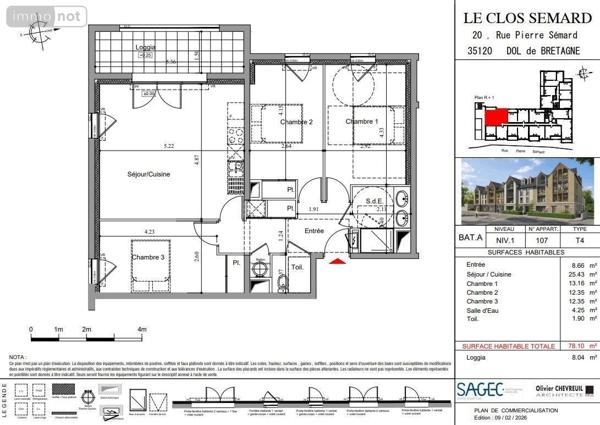 Appartement à vendre à Dol-de-Bretagne en Ille-et-Vilaine (35120), ref : 35130-1093431