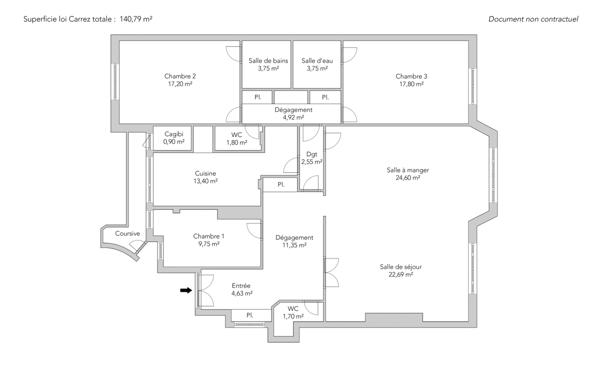 Appartement Paris 16e - MOLITOR / PORTE D'AUTEUIL
