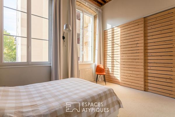 Appartement rénové au cachet de l’ancien préservé.
