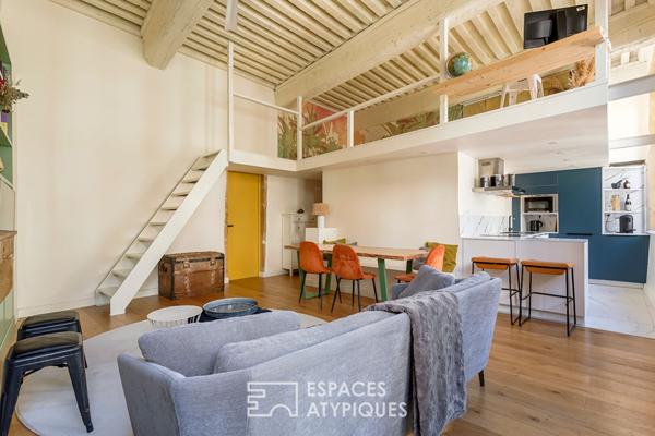 Appartement rénové au cachet de l’ancien préservé.