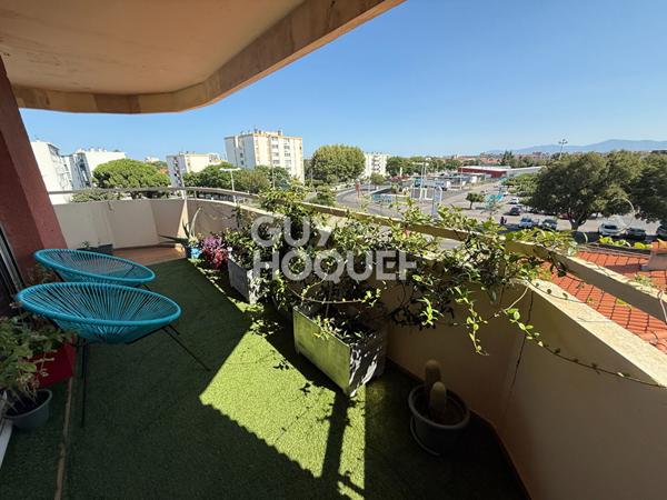 EXCLUSIVITE A vendre à Perpignan (66000) MOYEN VERNET Appartement F3 Loué avec terrasse cave et parking