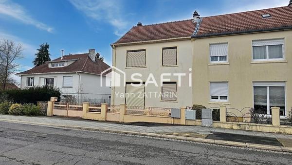 Maison F5 avec cave, garage et jardin clos