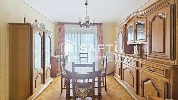 Maison F5 avec cave, garage et jardin clos