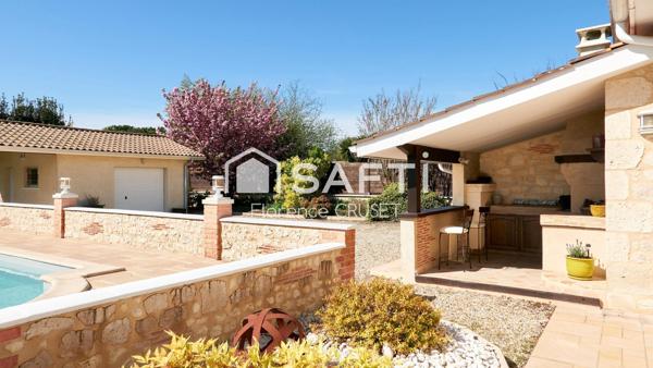 Maison 4 chambres plain pied, piscine, sans vis-à-vis