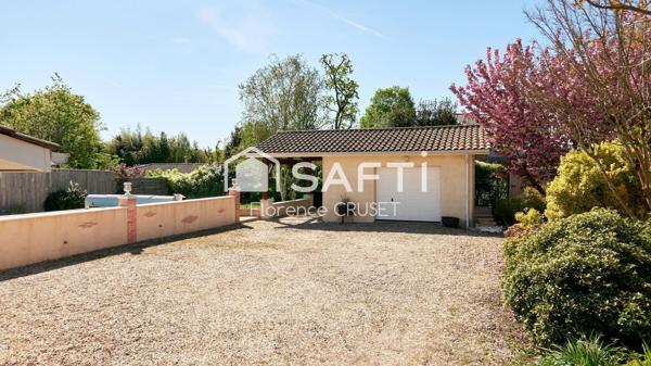 Maison 4 chambres plain pied, piscine, sans vis-à-vis