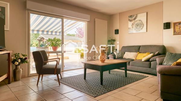 Maison 4 chambres plain pied, piscine, sans vis-à-vis