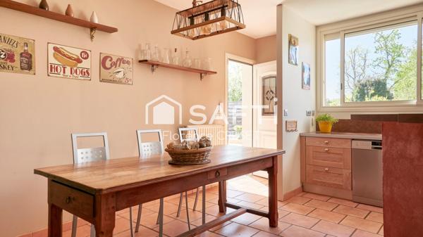 Maison 4 chambres plain pied, piscine, sans vis-à-vis