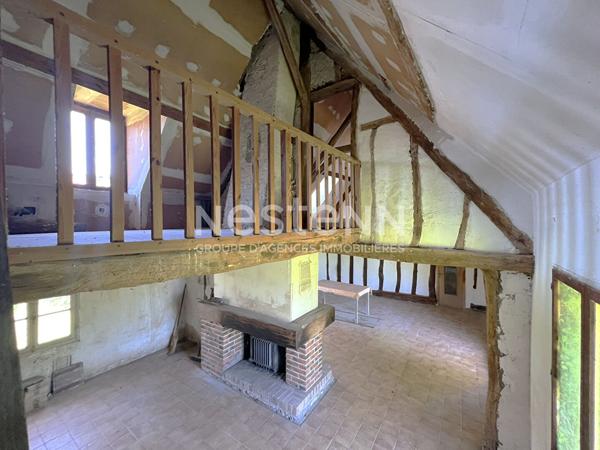 LONGERE AVEC POTENTIEL À VENDRE 2 CHAMBRES ET TEERAIN EN CAMPAGNE PROCHE CHABRIS (INDRE 36)